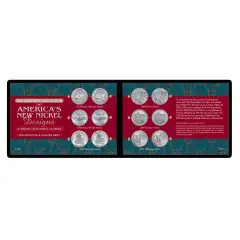 Complete Collection of America's New Nickel Designs in Soft Wallet (BU Condition)