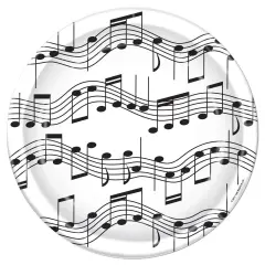 Musical Notes Plates (Pack of 12)