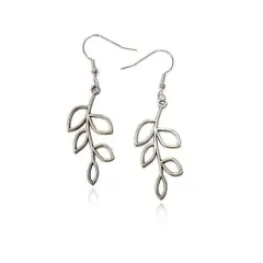 Silver Olive Branch Dangle Earrings!