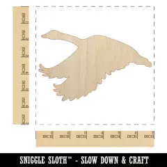 Canadian Goose Canada Unfinished Wood Shape Piece Cutout for DIY Craft Projects