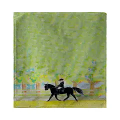 Betsy Drake Black Horse & Rider Kitchen Towel