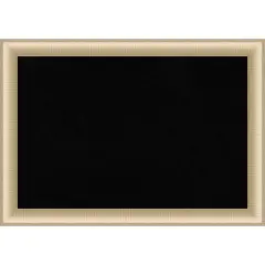 Elegant Framed Corkboard, Black Cork Brushed Honey