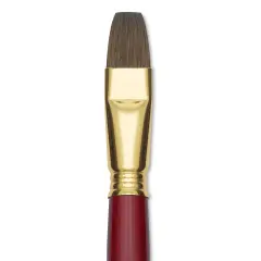 Blick Master Synthetic Kolinsky Brush - Short Handle, Bright, Size 18
