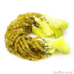 Lemon Topaz Rough Nugget Chunks, Natural Gemstone Beads, Drilled Raw Strands, 7x5mm (Approx), 8 inch, GemMartUSA (DRLT-70052)