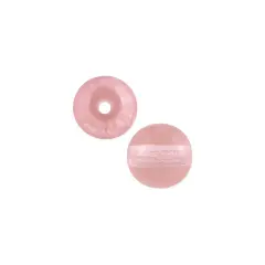Czech Pressed Glass Round Beads 6mm Rosaline (Package of 10)