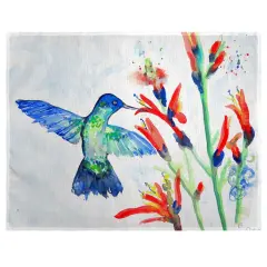 Betsy Drake Hummingbird & Fire Plant Place Mat Set of 4