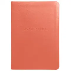 Travel Journal by Gallery Leather - 7"x5" Metal Kid Salmon