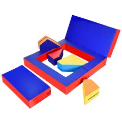 4-in-1 Crawl Climb Foam Playset Versatile Indoor Fun for Kids Multicolored