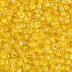Miyuki 250g Transparent Round Seed Beads, 11/0 Yellow AB #252