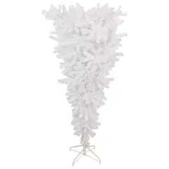 Northlight 5.5' Upside Down White Spruce Artificial Christmas Tree, Unlit