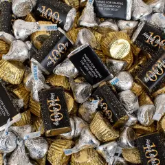 105 pcs 100th Birthday Candy Party Favor Hershey's Chocolate Mix (1.75 lbs) - By Just Candy