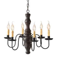 Gettysburg Chandelier in Black