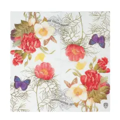 Wrapables&reg; Floral 2 Ply Paper Napkins (40 Count) for Wedding, Dinner Party, Tea Party, Decorative Decoupage Butterflies Red