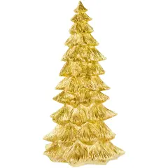 Northlight Metallic Woodland Layered Christmas Tree Decoration - 9.5" - Gold Finish