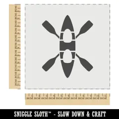 Double Kayak with Crossed Paddles Wall Cookie DIY Craft Reusable Stencil