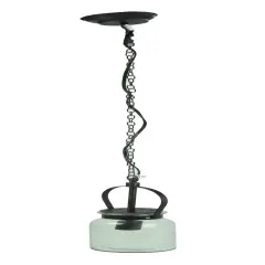 Audrey's Rustic Clear Glass Jar Shade Indoor Kitchen Pendant Light