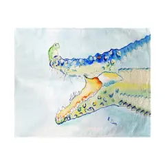 Betsy Drake Crocodile & Frog Beach Towel Multicolor