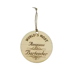 Worlds most Awesome Bartender - Ornament