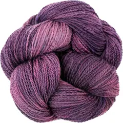 Organic Wool Yarn - Ecolana Certified Organic, Pacific Northwest Hand Dyed, #2 Fingering /Sport Weight, Knit, Crochet, Weave. Sugar Plum