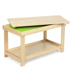 Solid Multifunctional Wood Kids Activity Play Table Natural