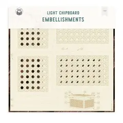 Flowerish Light Chipboard Shaker Base 6"X8"-Rattan Box