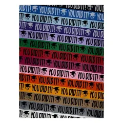 You Did It Graduation Graduate Satin Ribbon for Bows Gift Wrapping - 1" - 3 Yards White Ribbon