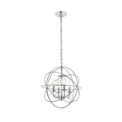 Wallace 4 light Chrome Pendant