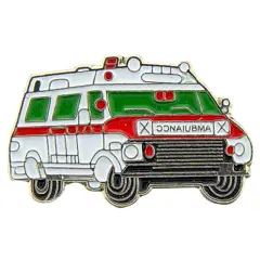 Ambulance Pin Red 1"