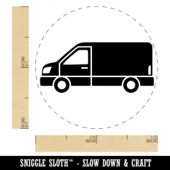 Work Cargo Van Automobile Vehicle Self-Inking Rubber Stamp Ink Stamper for Stamping Crafting Planners Purple