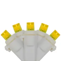 Northlight LED Wide Angle Christmas Lights - Yellow - 33' White Wire - 100 ct