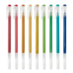 Wrapables Colorful Gel Ink Pens, 0.5mm Fine Point, for Home, Office, Stationery (Set of 9) Rainbow