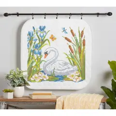 HerrschnersSwan on the Pond Wall Hanging Stamped Cross-Stitch Kit Multi