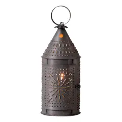 Irvins Country Tinware 15-Inch Revere Lantern in Kettle Black