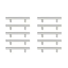 Quinn 3" Center to Center Brushed Nickel Bar Pull Multipack (set of 10)