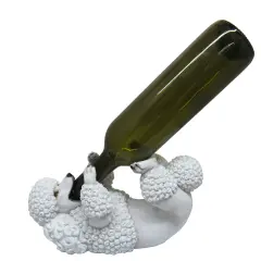 Poodle Wine Bottle Holder Statue