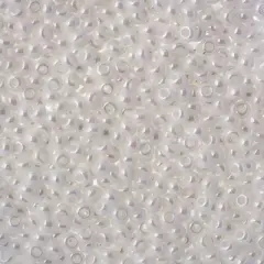 John Bead 8/0 Opaque Czech Glass Seed Beads, 500g Chalk White Luster