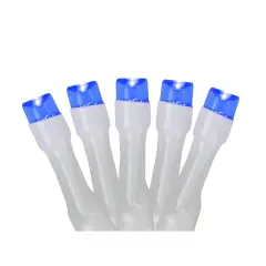 Northlight Battery Operated LED Christmas Lights - Blue - 9.5' White Wire - 20ct