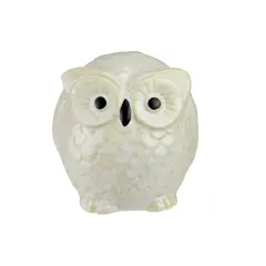 Roman 4.25" Pudgy Pals Wide Eyed Beige and Cream Owl Table Top Decorative Figure Brown