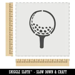 Golf Ball on Tee Wall Cookie DIY Craft Reusable Stencil
