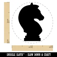 Chess Knight Piece Self-Inking Rubber Stamp Ink Stamper for Stamping Crafting Planners Pink