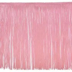 12" Chainette Fringe Trim, Polyester, Decorative, Versatile for Costumes Pink