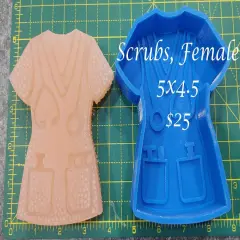 Scrubs - Female - silicone freshie mold