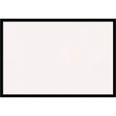 Jet Black Framed Corkboard, White Cork