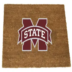 Memory Company NCAA Mississippi State Bulldogs Rectangular Coir Door Mat 29.5" x 19.5" Brown
