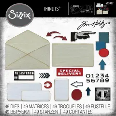 Sizzix Thinlits Dies By Tim Holtz 48/Pkg-Postale