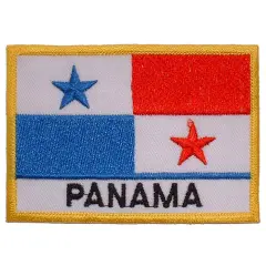 Panama Flag Patch 2 1/2" x 3 1/2"