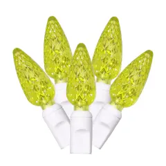 Vickerman 50Lt LED Lime/Ww C6 EC Set 6 in.Sp 25 ft.L