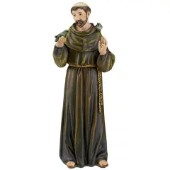 Roman Joseph's Studio St. Francis with Birds Figure - 6.25" Brown