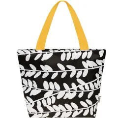 Wrapables Carryall Shopping Travel Tote Bag with Durable Ripstop Polyester - Foldable, Waterproof, and OEKO-TEX Certified Large, Foliage