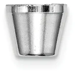 14K White Gold Round Tapered Tube Bezel Setting (3.00 To 8.00Mm)